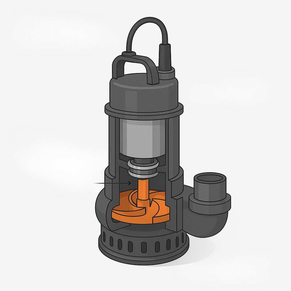 cấu tạo máy bơm chìm