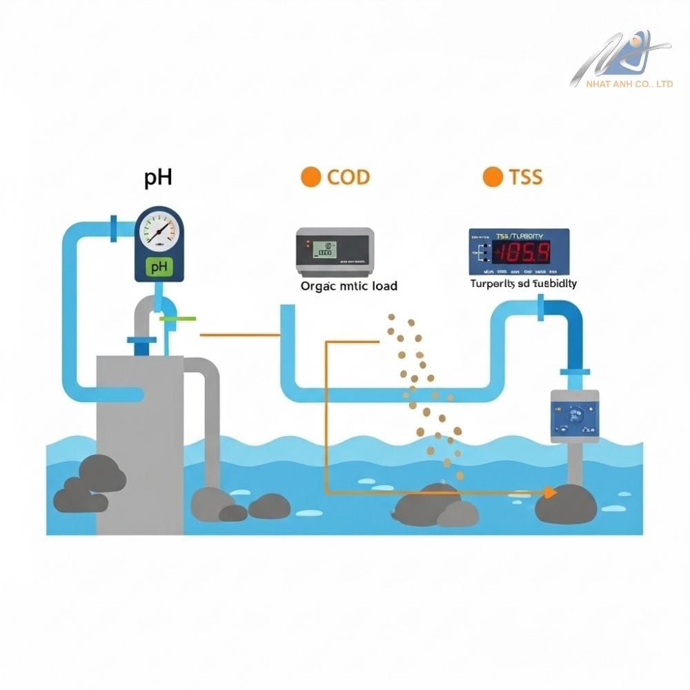 Thiết bị đo COD giúp theo dõi tải lượng ô nhiễm hữu cơ trong nước thải công nghiệp