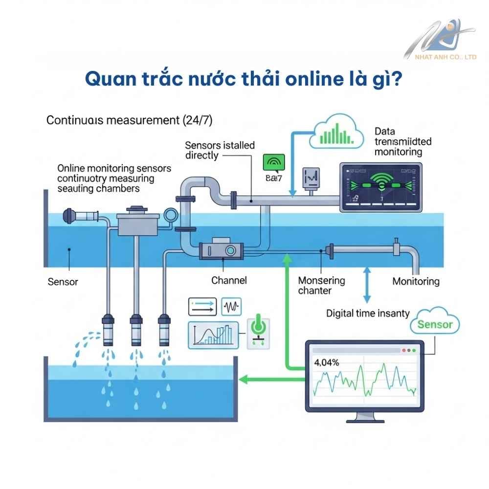 Dữ liệu quan trắc nước thải online hỗ trợ kiểm soát vận hành và phát hiện sớm sự cố