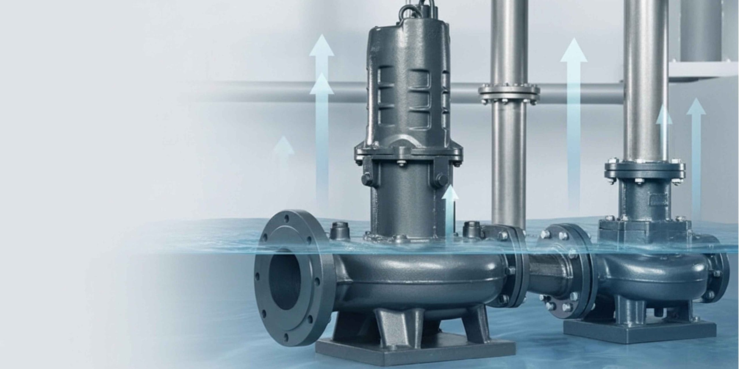 Bơm chìm nước thải lắp đặt trong bể thu gom của hệ thống xử lý nước thải công nghiệp