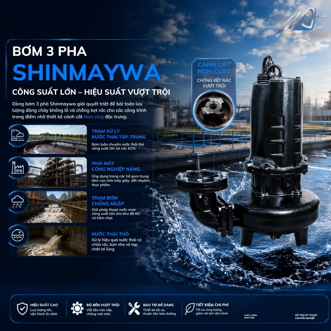 ứng dụng thực tế của bơm Shinmaywa